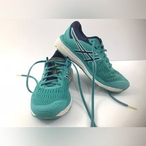 Asics Womens Gel-Cumulus 20 Aqua Blue Athletic Running Shoes 1012A008 Size 7.5